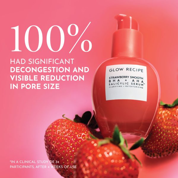 Strawberry Smooth  BHA+AHA Salicylic Serum Online now - Image 3