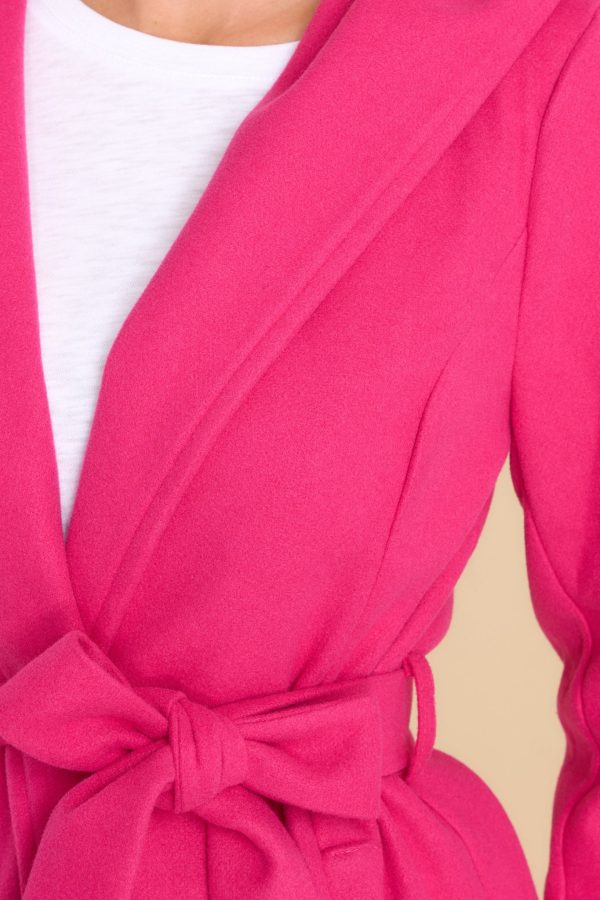Know Deep Down Hot Pink Coat Supply - Image 2