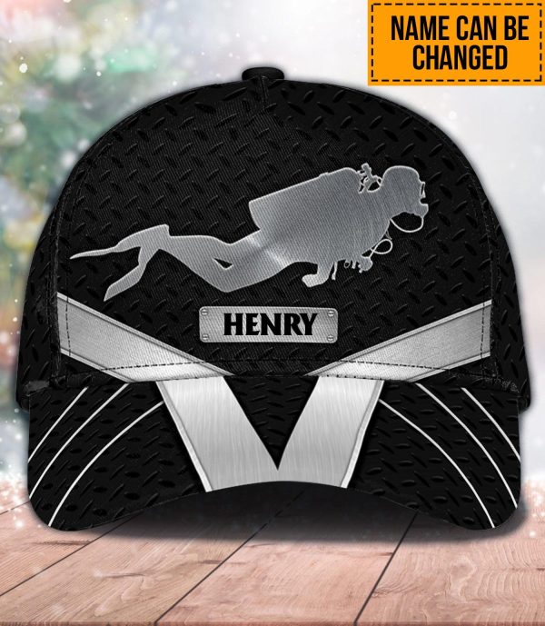 Personalized Scuba Diving Classic Cap, Personalized Gift for Scuba Diving Lovers, Scuba Live - CP699PS06 Online now