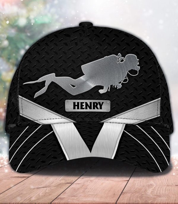 Personalized Scuba Diving Classic Cap, Personalized Gift for Scuba Diving Lovers, Scuba Live - CP699PS06 Online now - Image 2